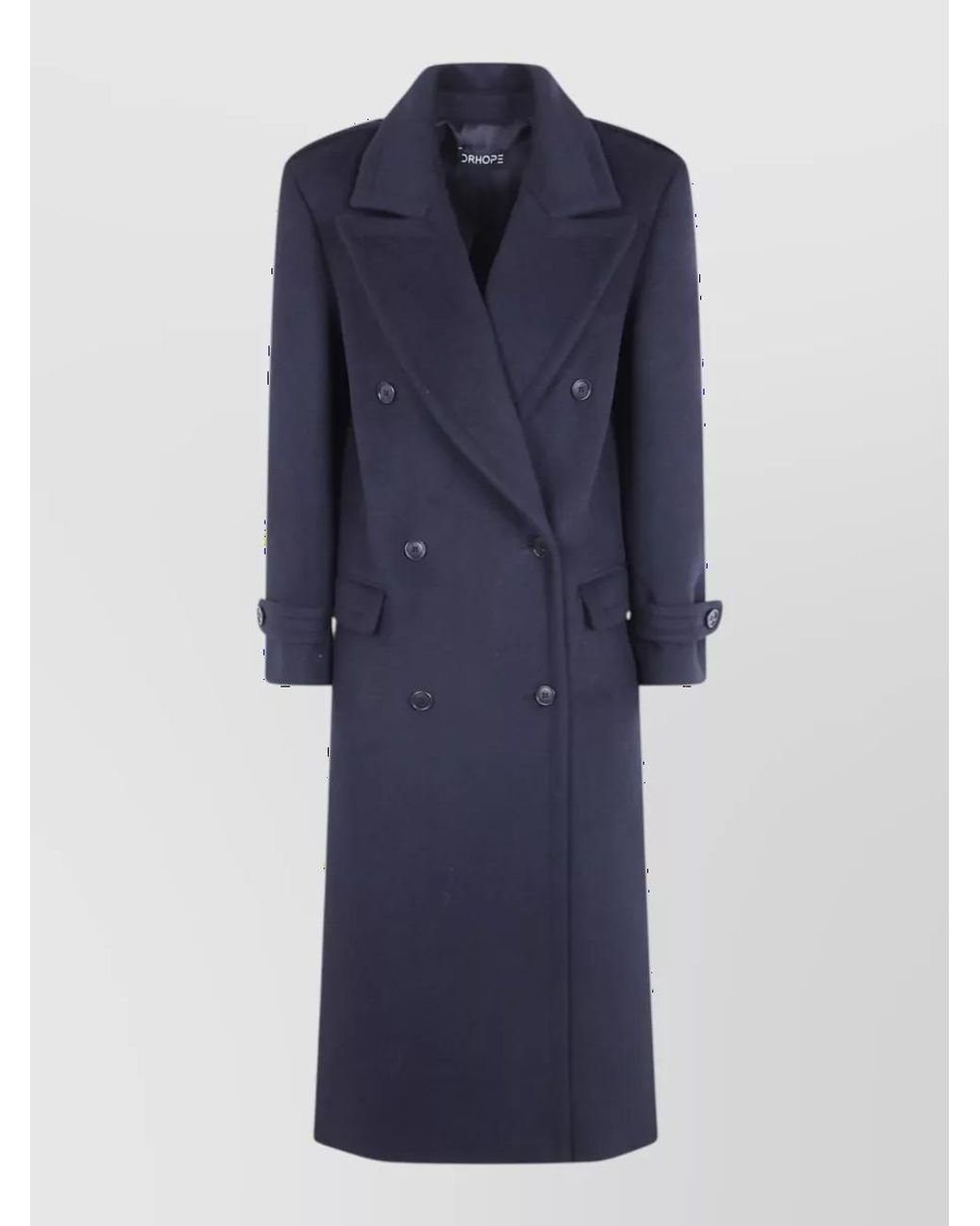 DR. HOPE Blue Wool Maxi Coat