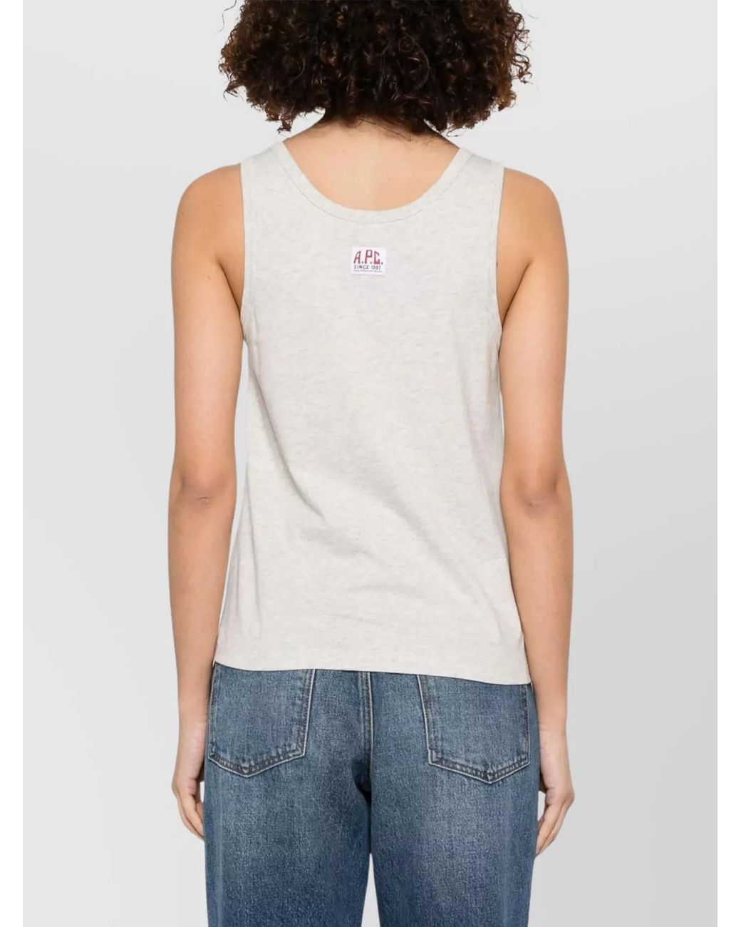 A.P.C. White Organic Cotton Regular-Fit Tank Top