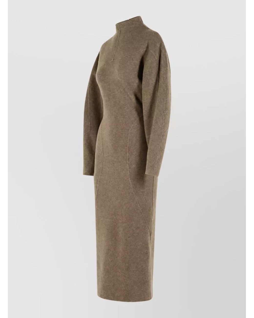 Max Mara Natural Cashmere Wool Knitted Dress