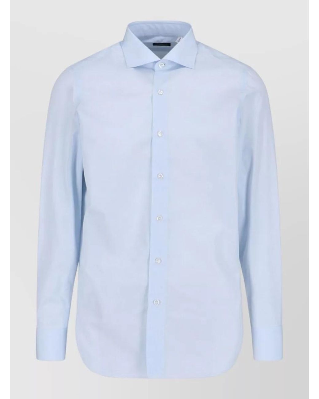 Finamore 1925 Blue Cotton Shirt for men