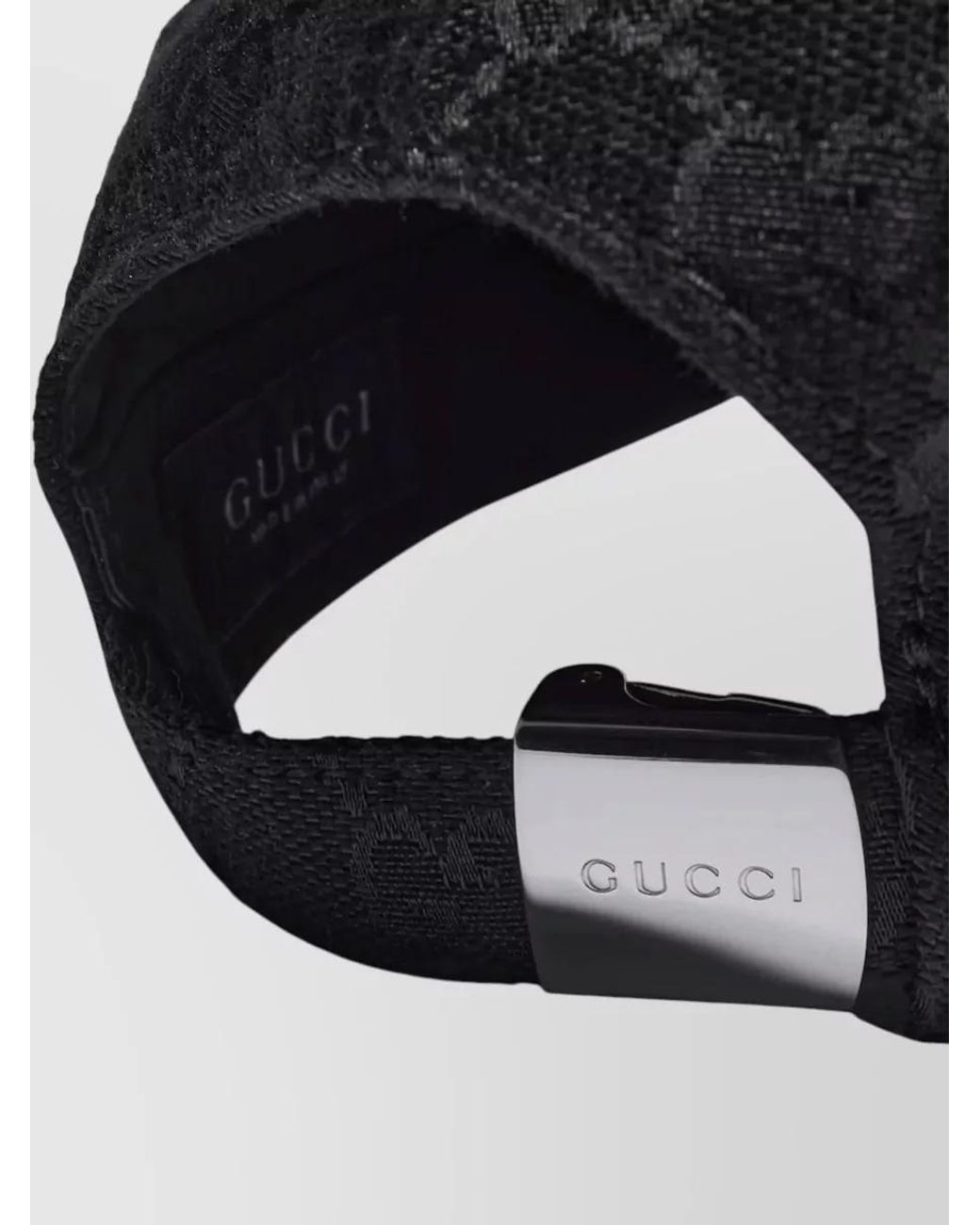 Gucci Black Gg Canvas Baseball Cap for men