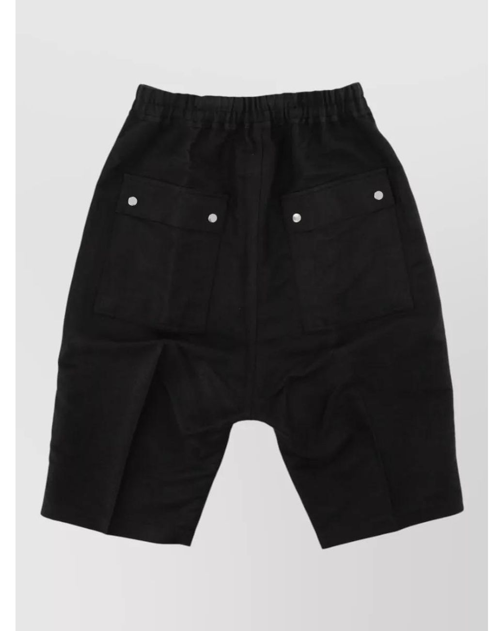 Rick Owens Black Loose Fit Shorts for men