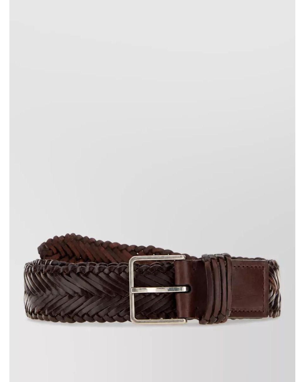 The Row Brown Leather Belt for men