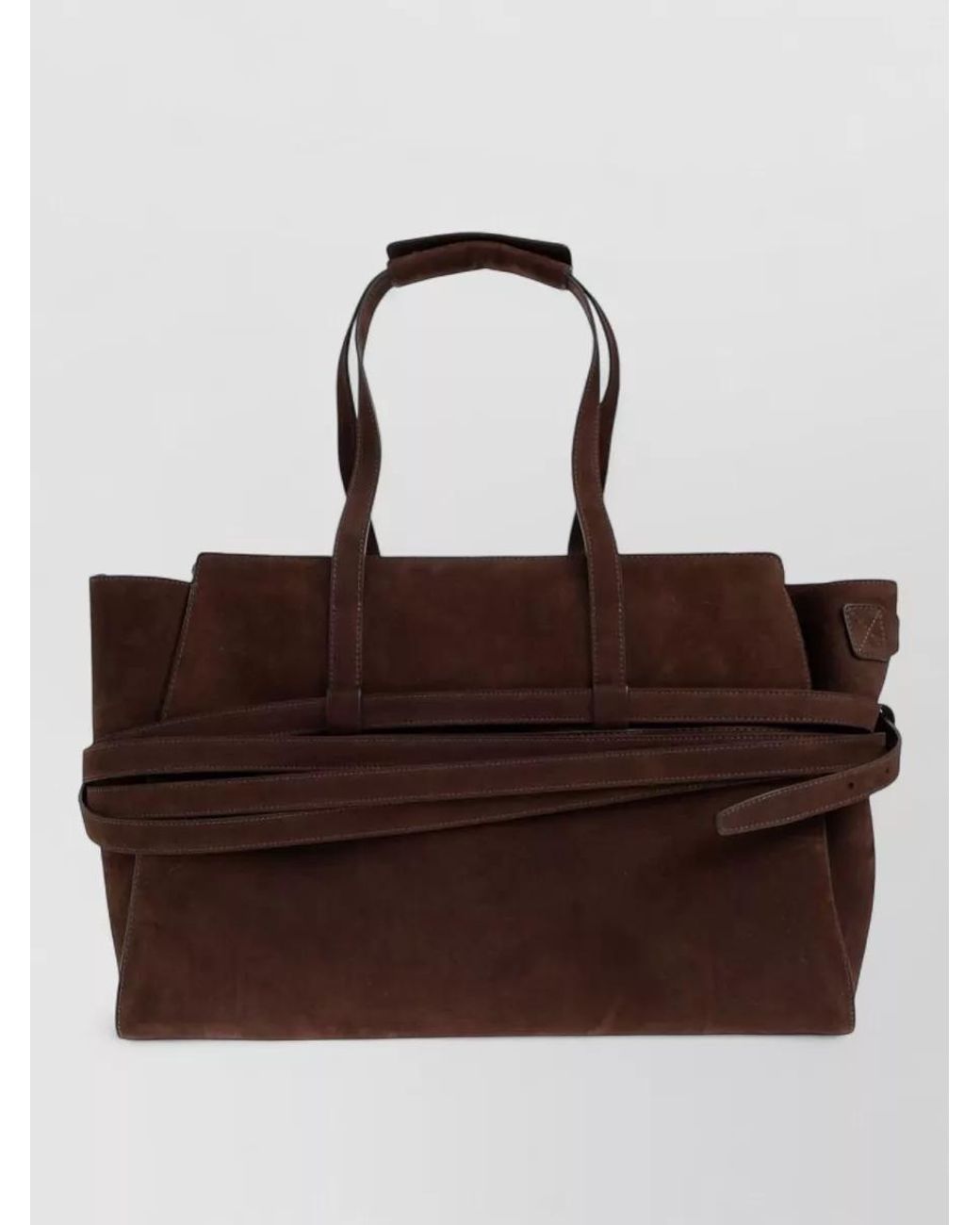 Moschino Brown Leather Tote Bag