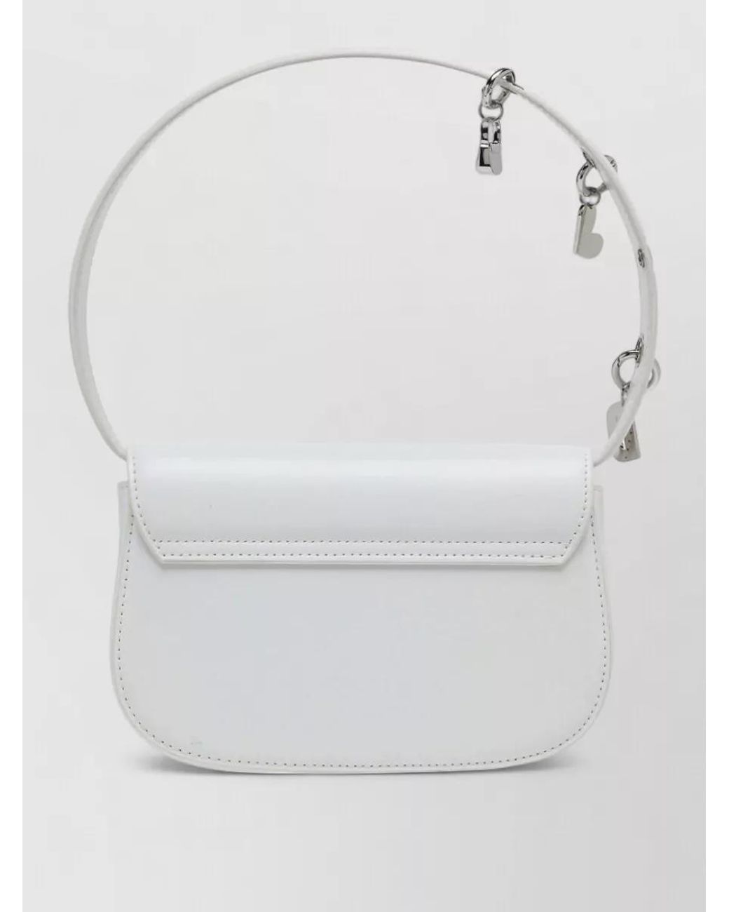DIESEL Gray 1Dr Leather Shoulder Bag