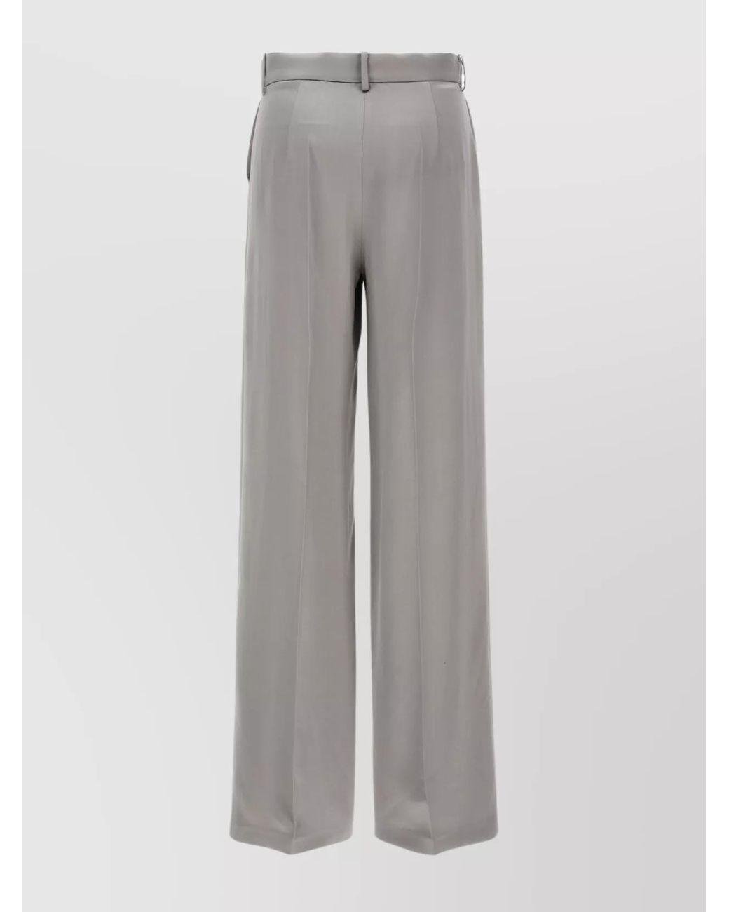 Magda Butrym Gray Wool Wide-Leg Trousers
