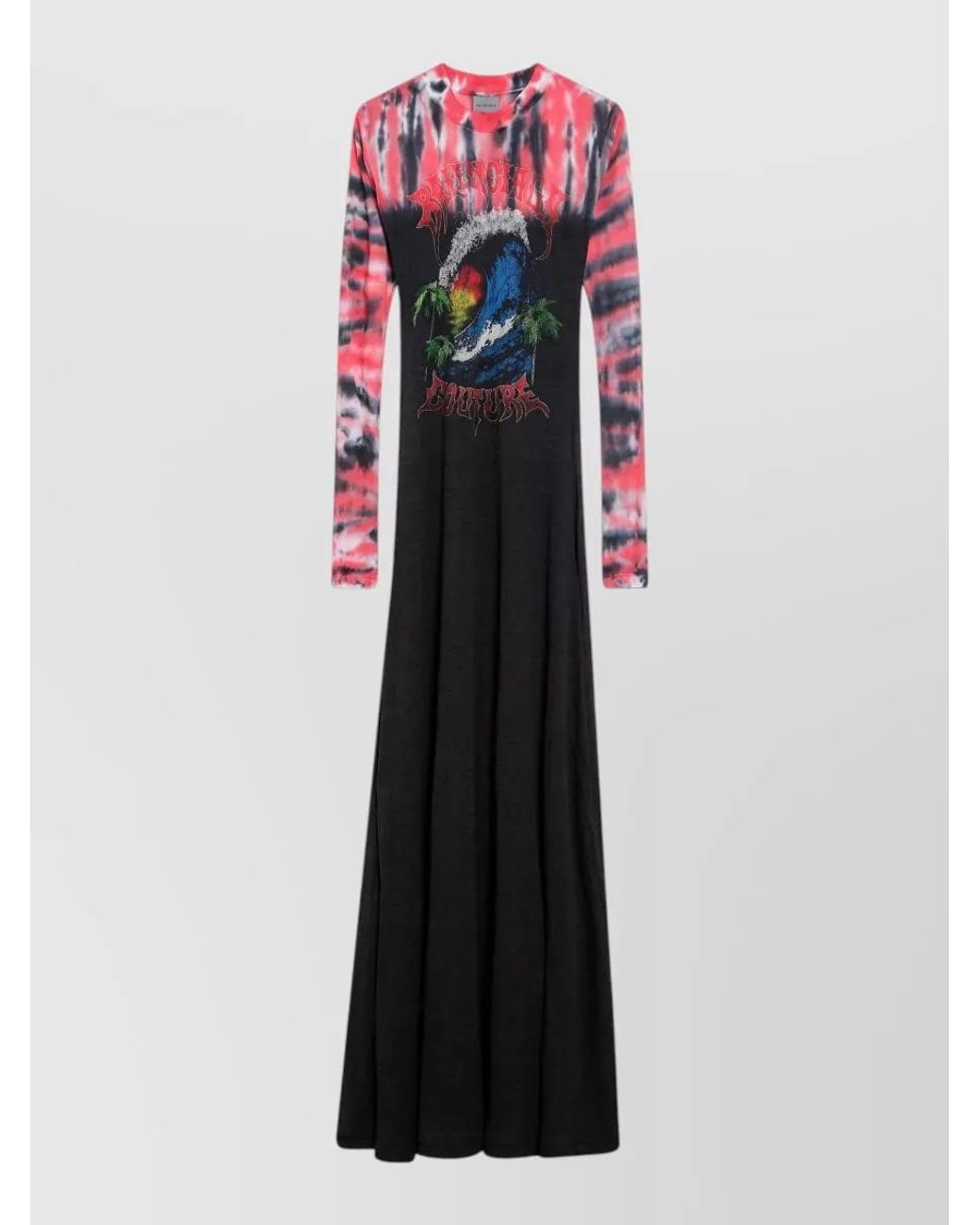 Balenciaga White Printed Maxi Dress