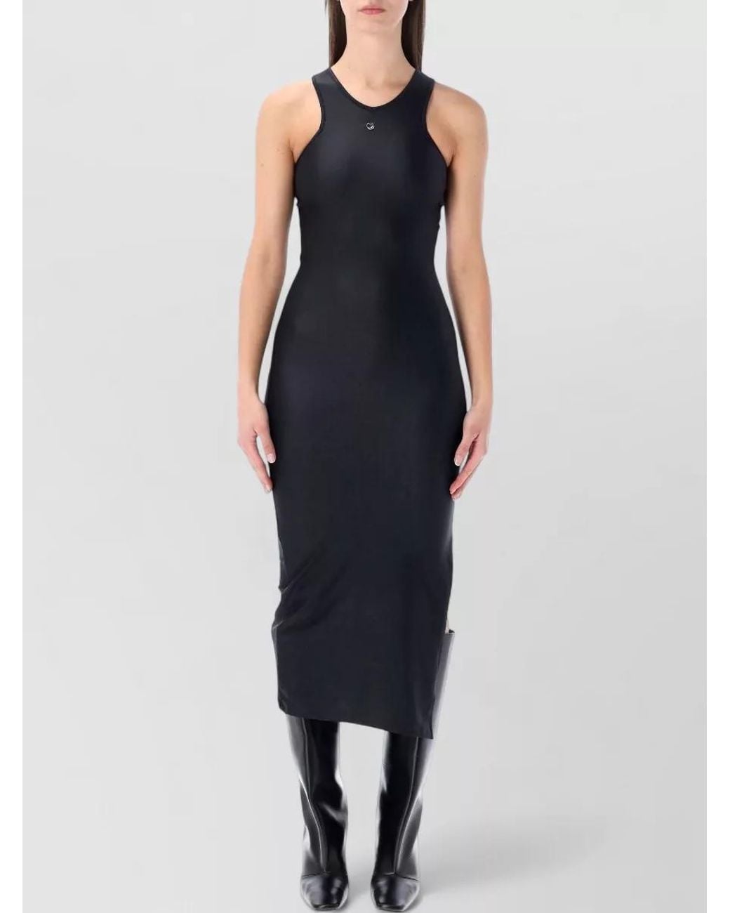 Coperni Blue Fitted Racer Midi Dress