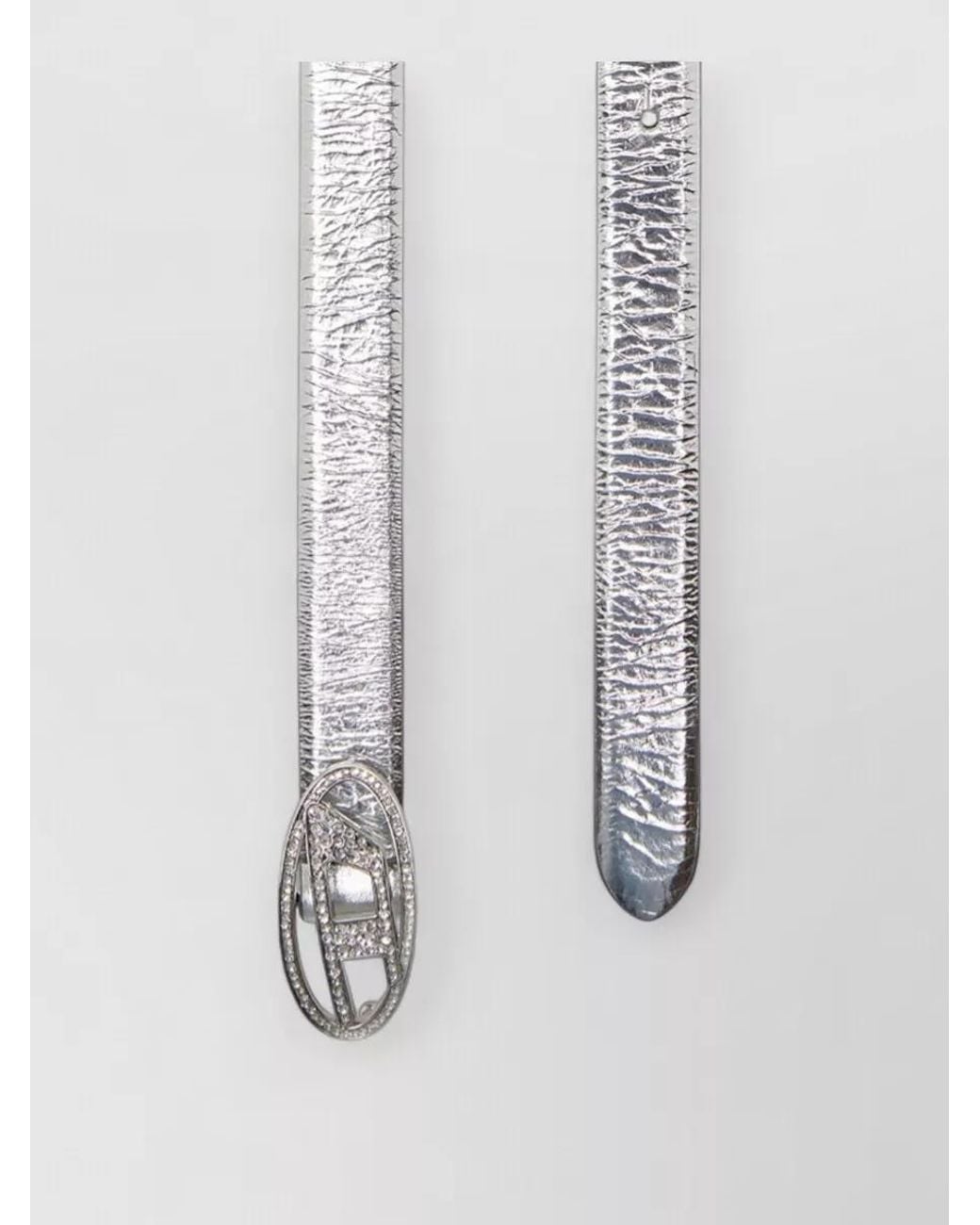DIESEL White Leather Belt