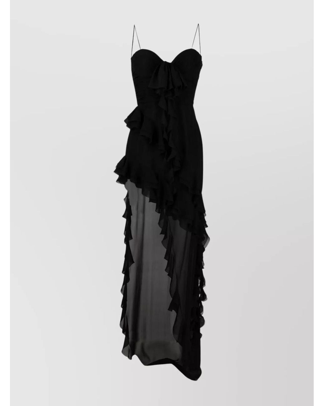 Alessandra Rich Black Silk Mini Dress