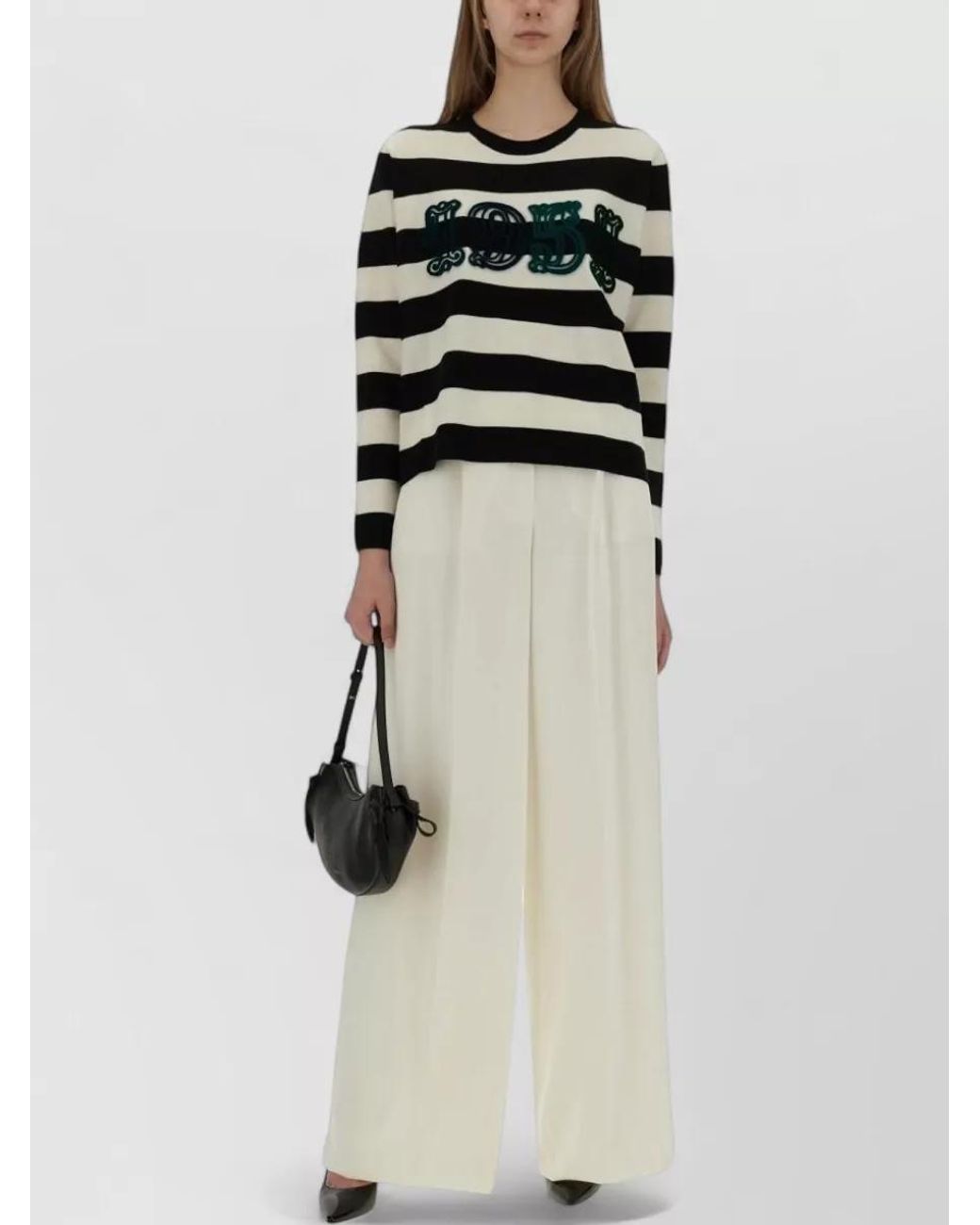 Max Mara Multicolor Virgin Wool Regular-Fit Sweatshirt