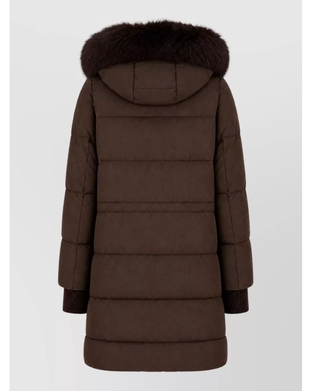 Moorer Brown Down Puffer Jacket