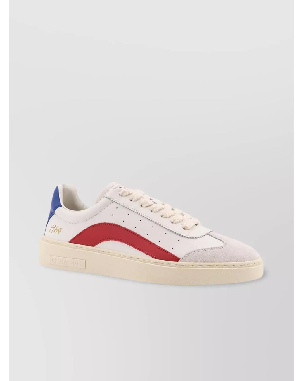 DSquared² Pink Leather Low-Top Sneakers for men