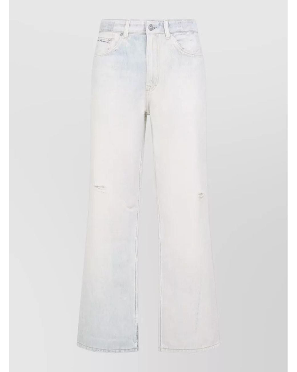 Our Legacy White Denim High-Rise Wide-Leg Jeans for men