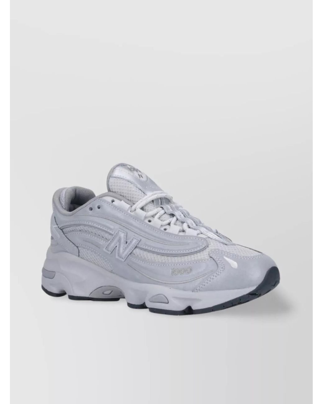 New Balance Gray Low Top Sneakers Mesh Panels