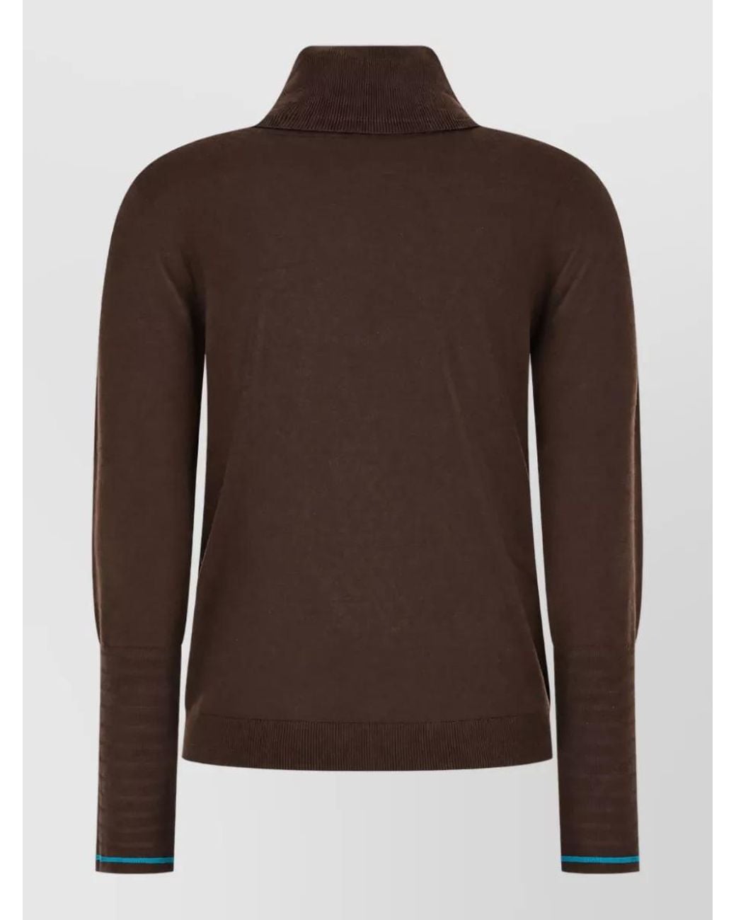 Paul Smith Brown Merino Wool Turtleneck Sweater
