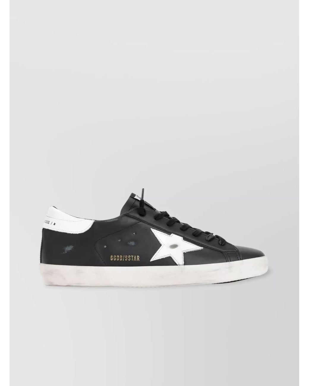 Golden Goose Deluxe Brand Black Leather Low-Top Sneakers for men