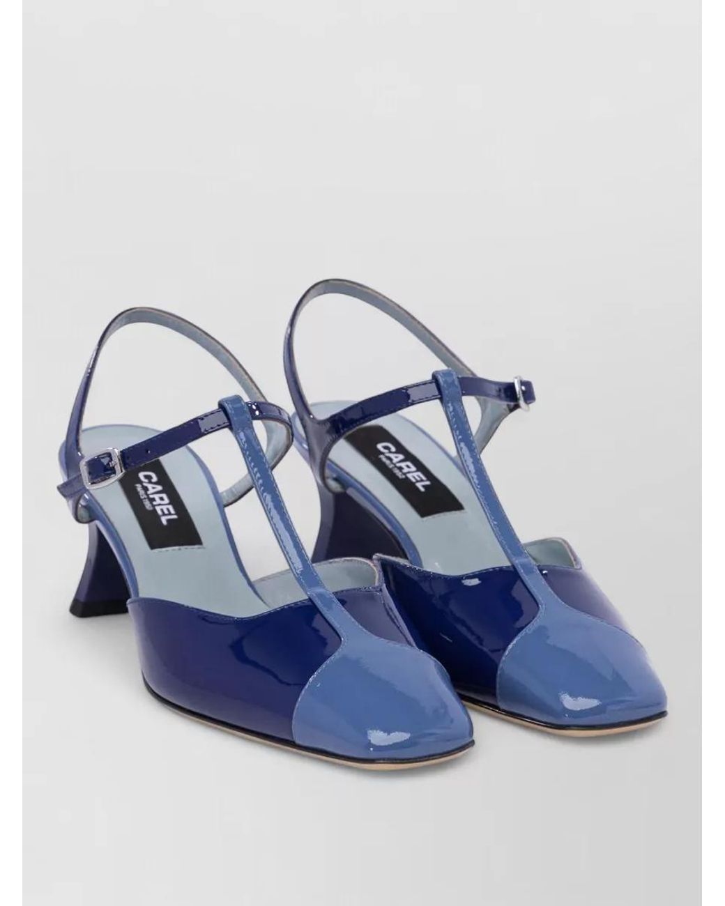CAREL PARIS Blue Calf Leather Sandals