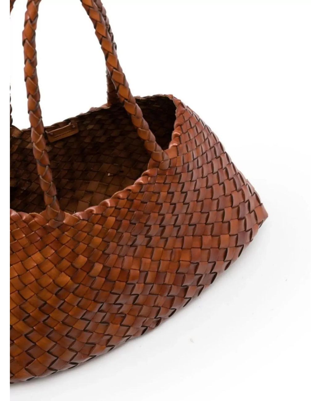 Dragon Diffusion Brown Santa Croce Bag Leather Tote Bag