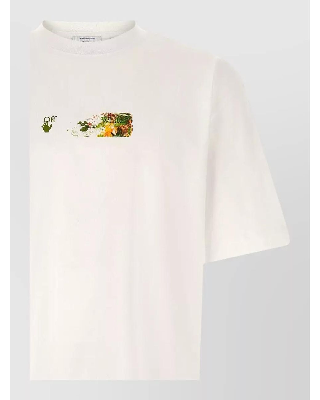 Off-White c/o Virgil Abloh Natural Spices Arrow Skate Oversized Cotton T-Shirt for men