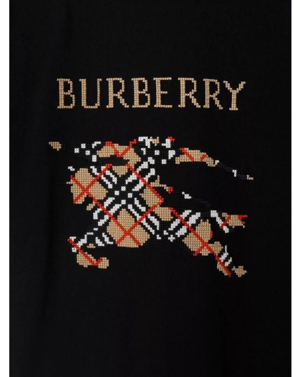 Burberry Black Cotton Slim-Fit Short-Sleeve T-Shirt