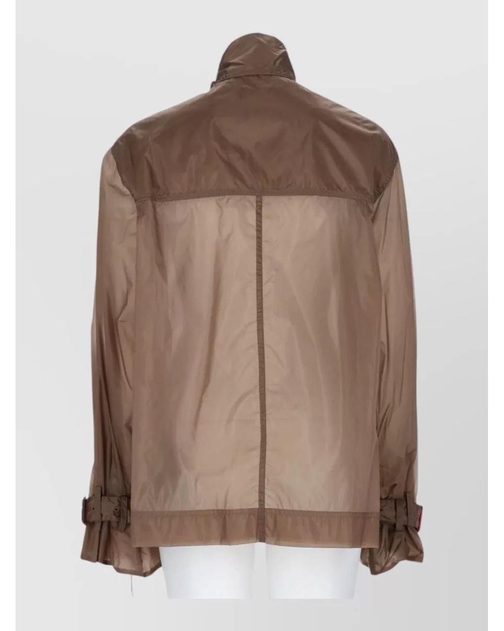 Saint Laurent Brown Nylon Blouse