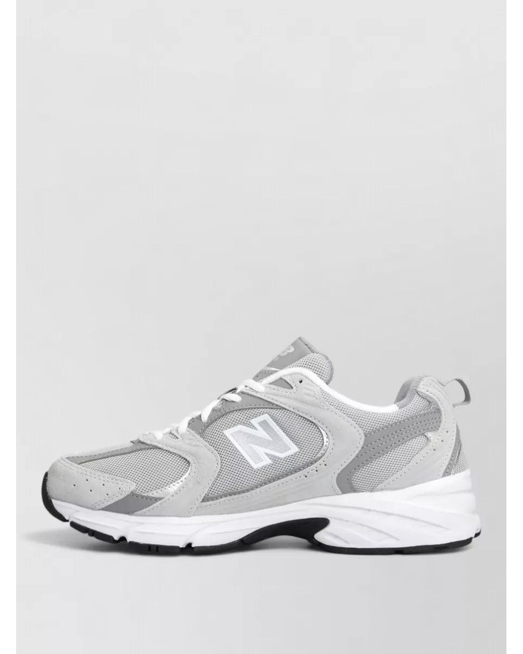 New Balance White Panelled Low-Top Sneakers