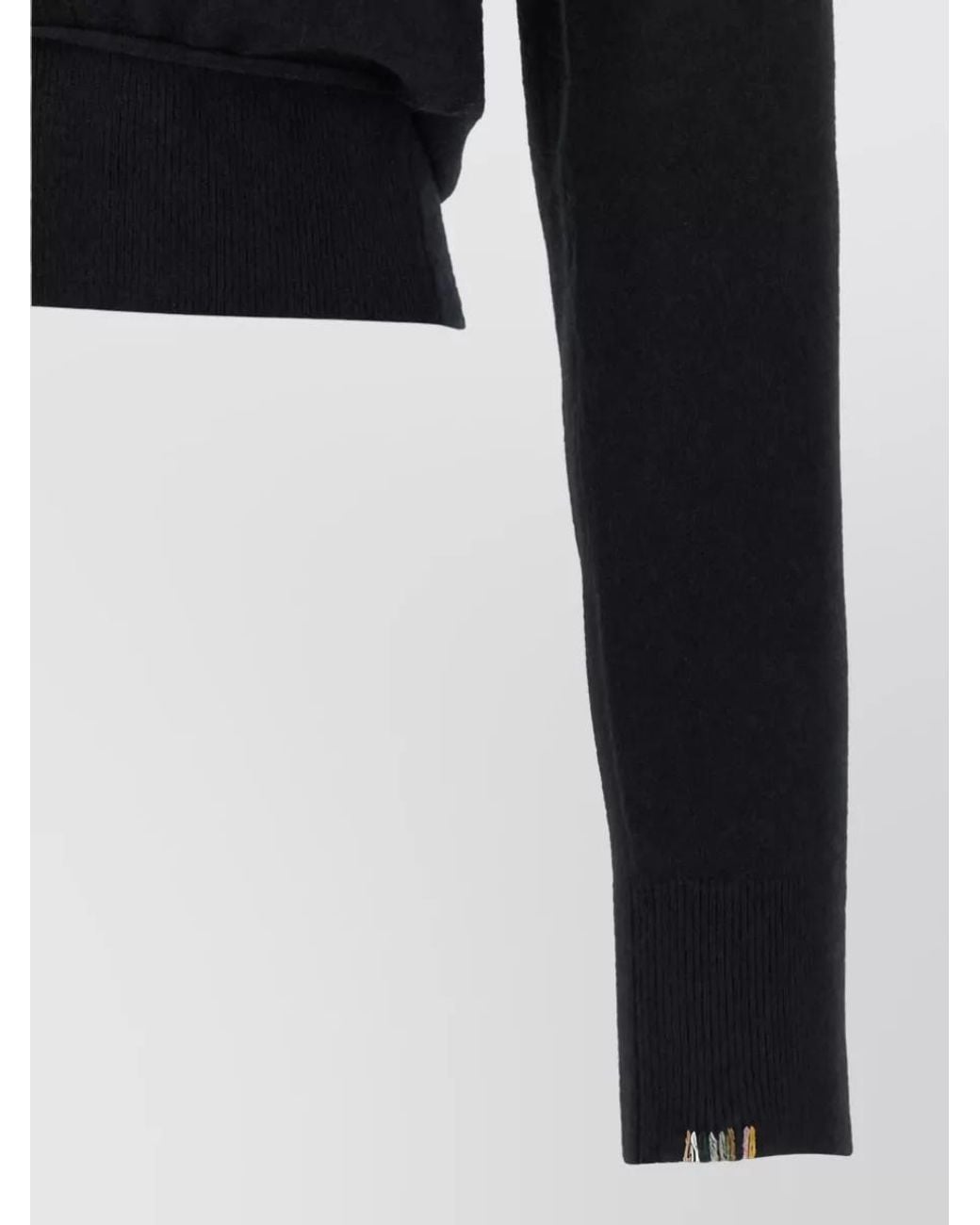 Extreme Cashmere Black Cashmere Ribbed Wrap Cardigan