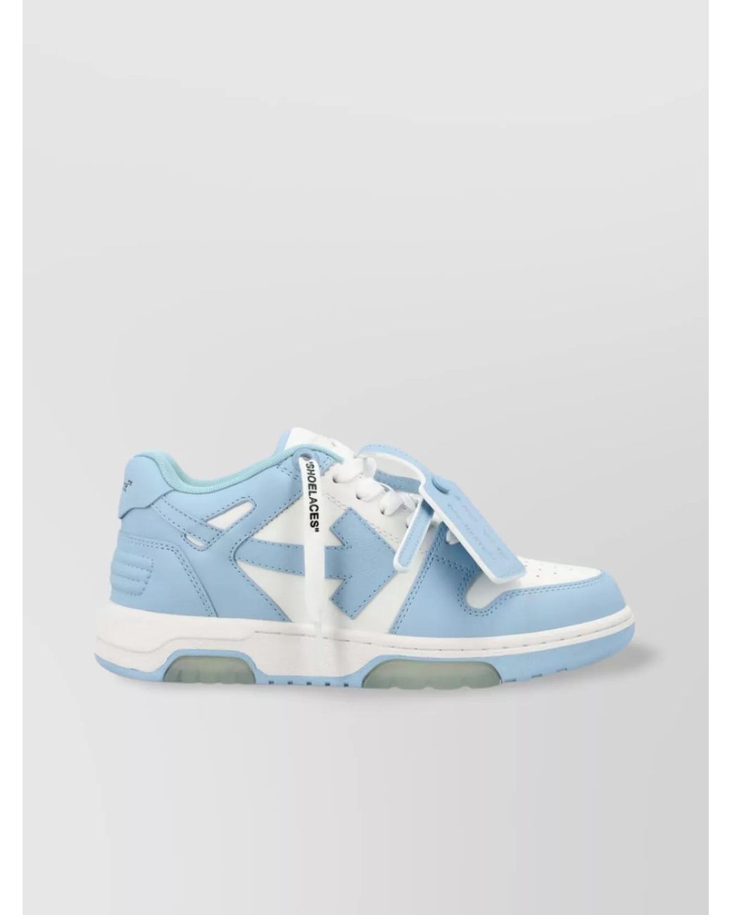 Off-White c/o Virgil Abloh Blue Leather Out Of Office Low-Top Sneakers