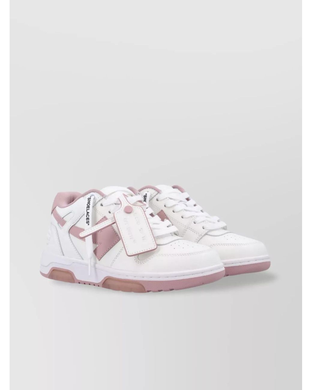 Off-White c/o Virgil Abloh White Leather Out Of Office Low-Top Sneakers