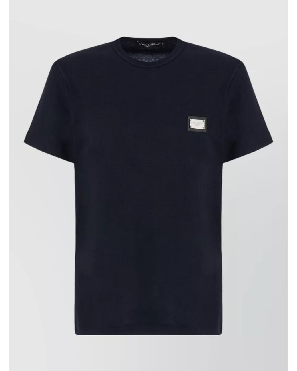Dolce & Gabbana Blue Cotton T-Shirt for men
