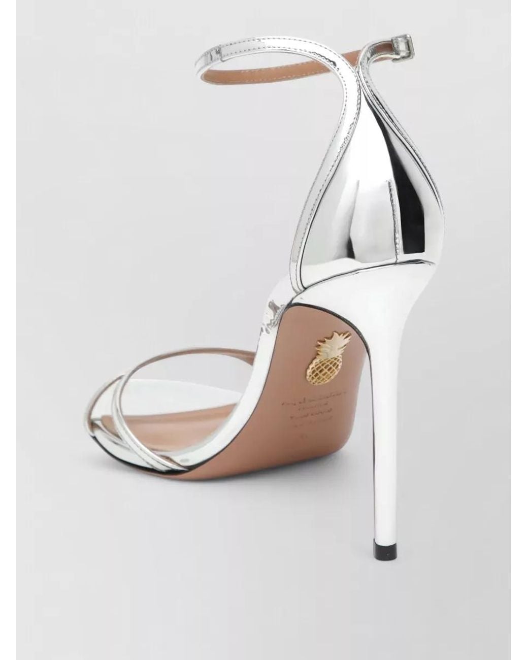Aquazzura Metallic Heeled Sandals