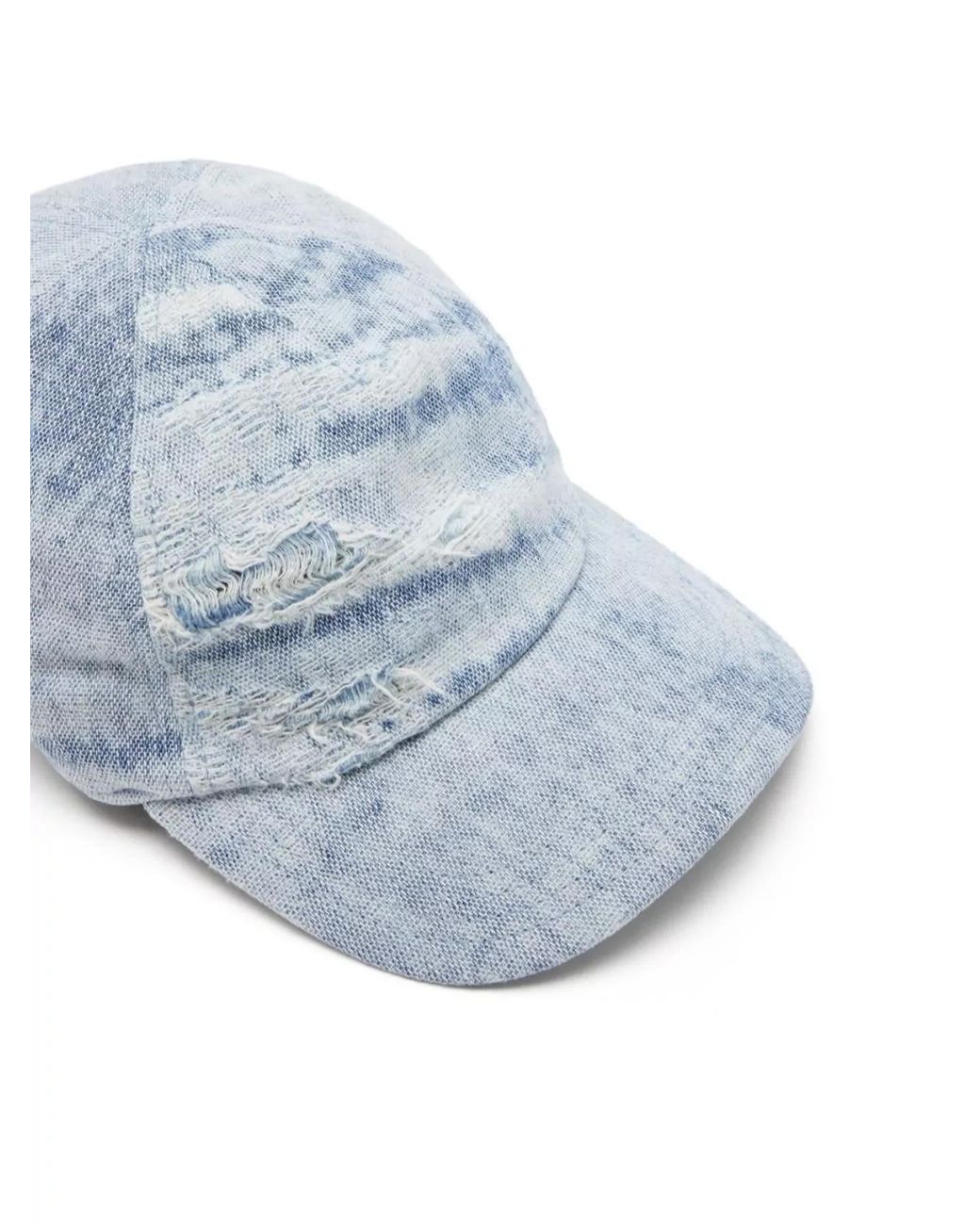 DIESEL Blue Denim Baseball Cap for men
