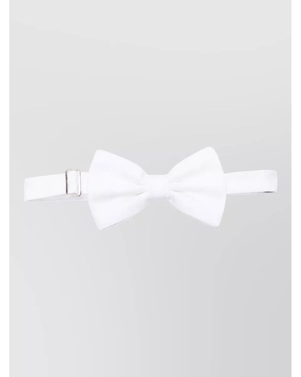 Emporio Armani White Cotton Bow Tie for men