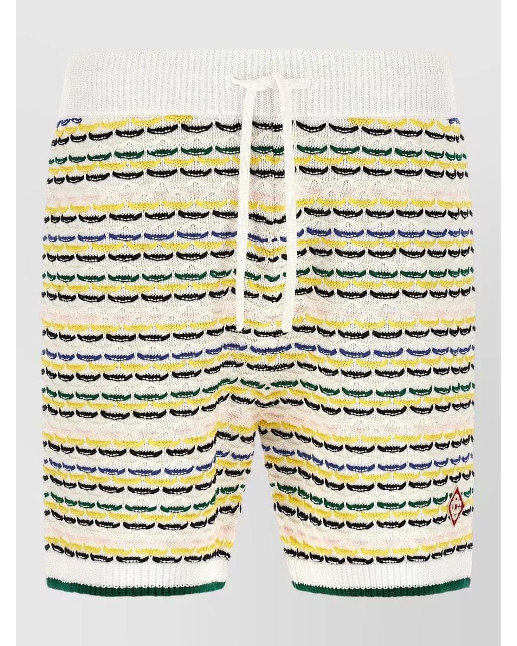 Casablanca Multicolor Cotton Knit Bermuda Shorts for men