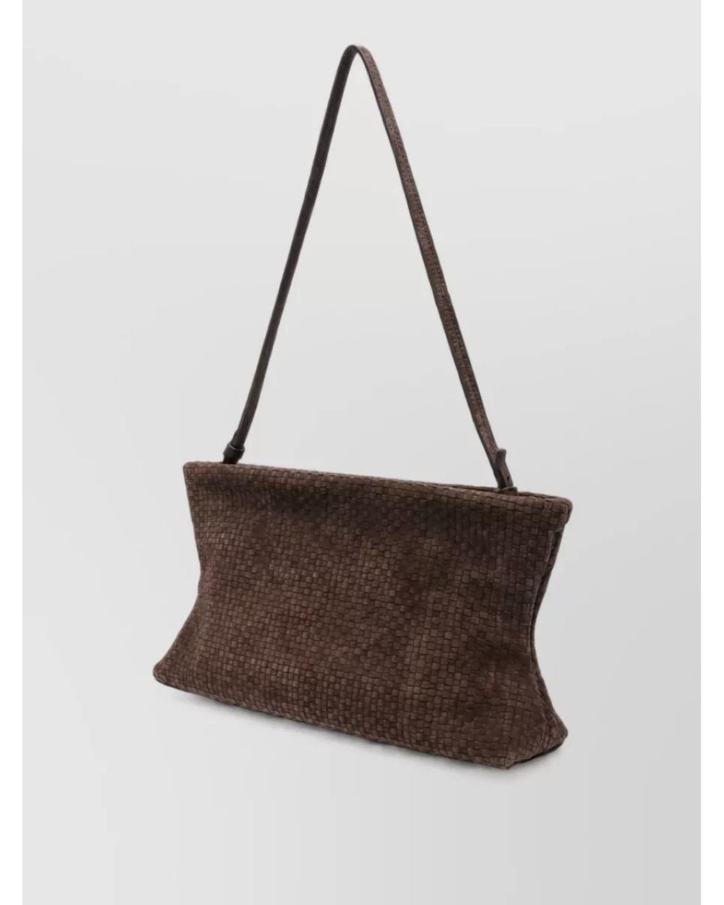 Marsèll Brown Leather Braided Shoulder Bag