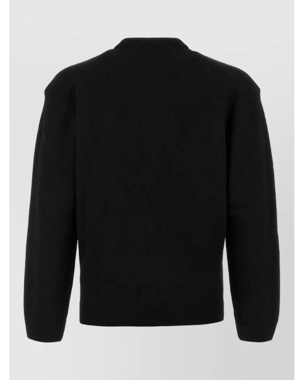 Maison Kitsuné Black Wool Sweater for men