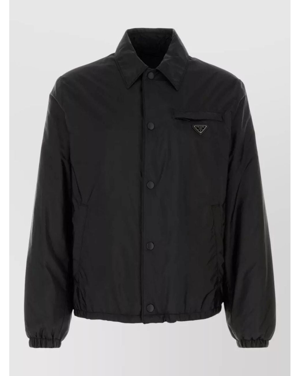Prada Black Recycled Polyamide Padded Jacket for men