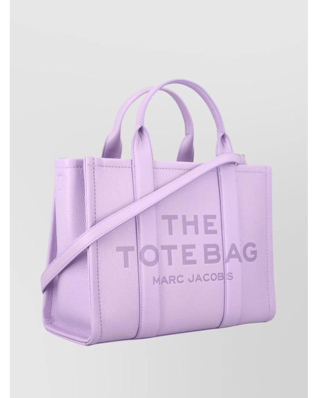 Marc Jacobs Purple The Tote Bag Medium Leather Tote Bag