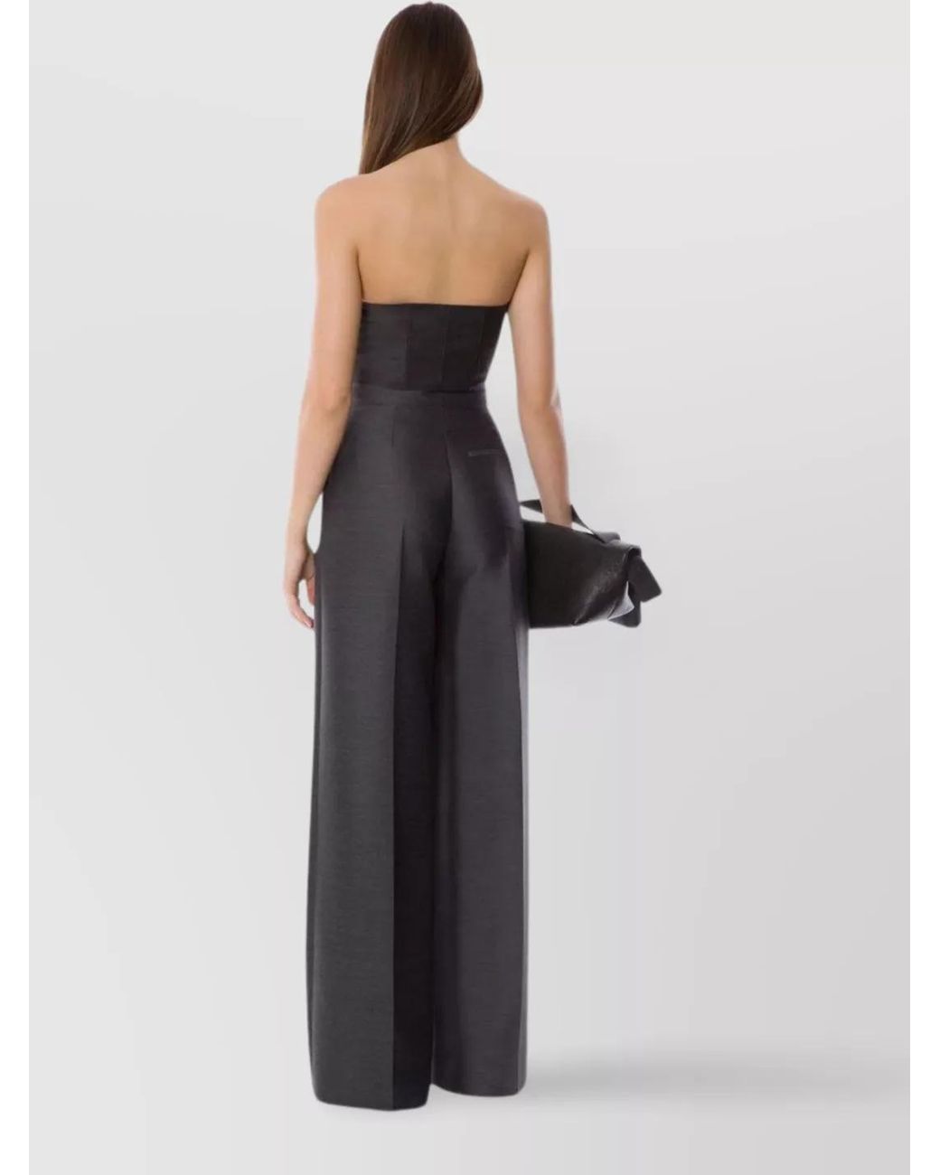 Alberta Ferretti Brown Wide-Leg Trousers