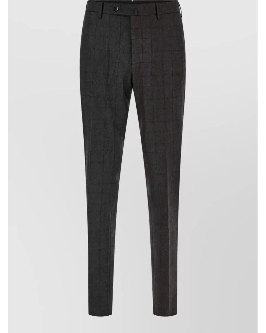 PT Torino Black Tailored Trousers for men