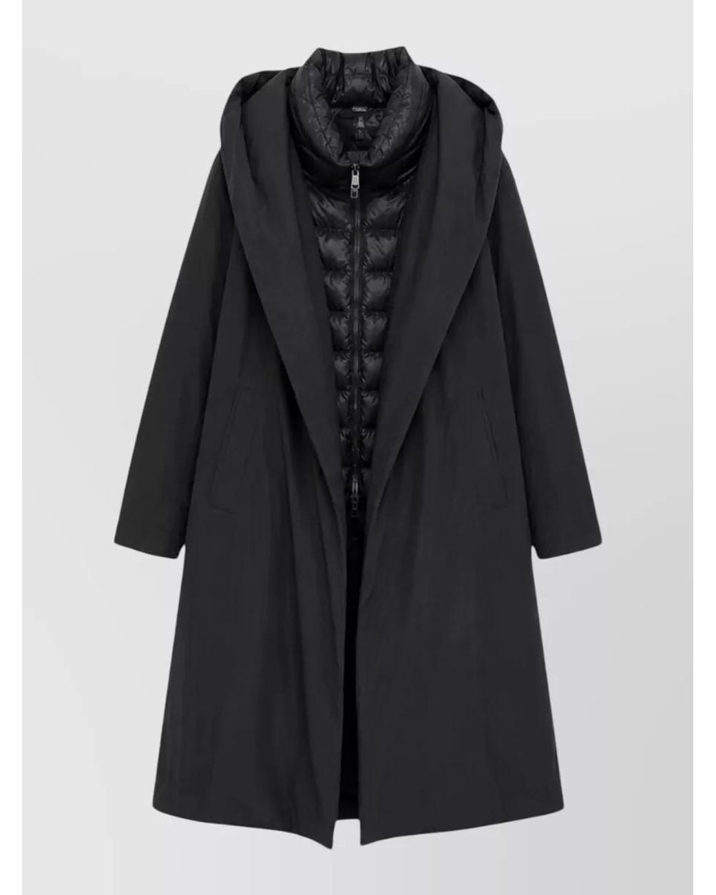 Herno Black Oversized Puffer Coat
