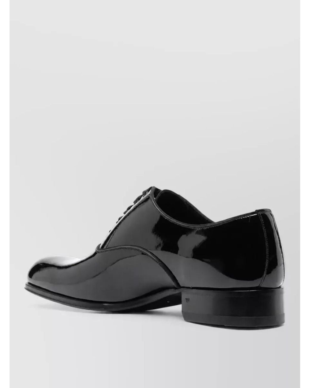 Tom Ford Black Patent Leather Oxford Shoes for men