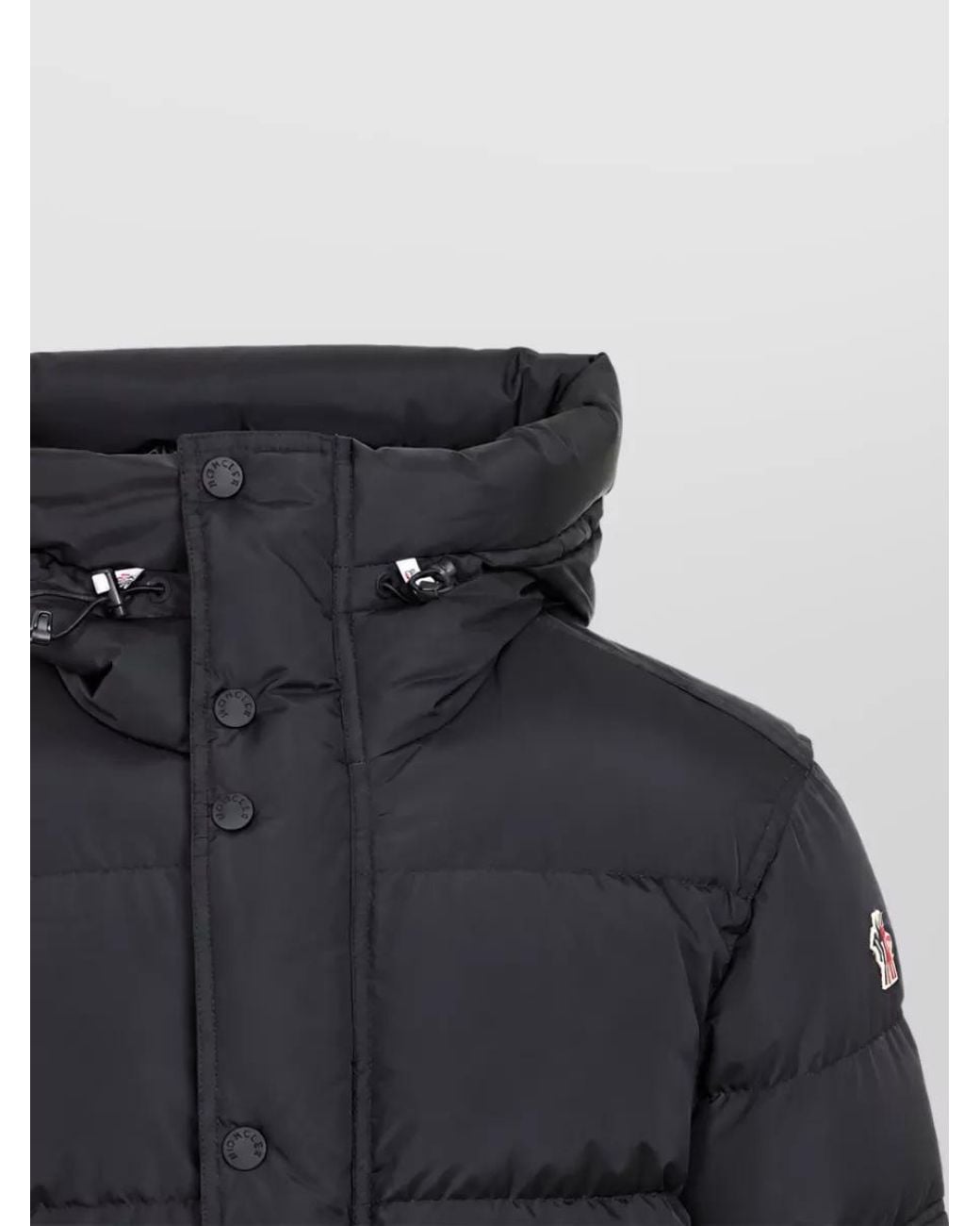 Moncler Black Down Hooded Quilted Puffer Jacket for men
