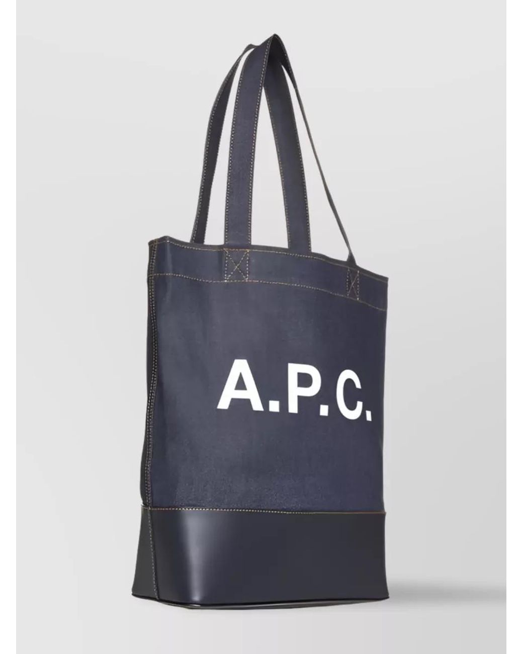 A.P.C. Blue Denim Tote Bag
