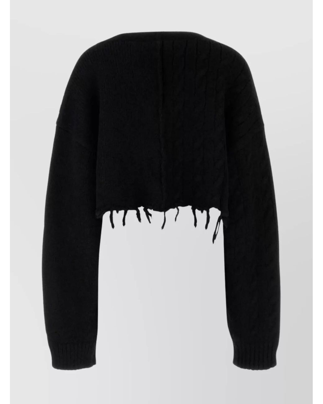 Vetements Black Alpaca-Blend Cardigan