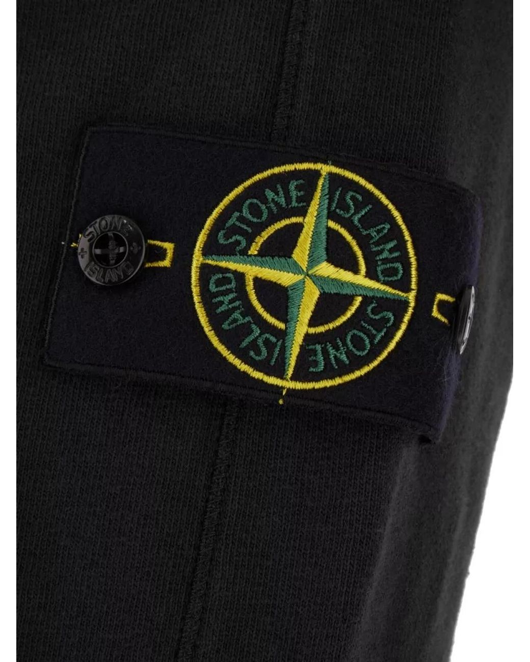 Stone Island Black Cotton Sweatshirt for men