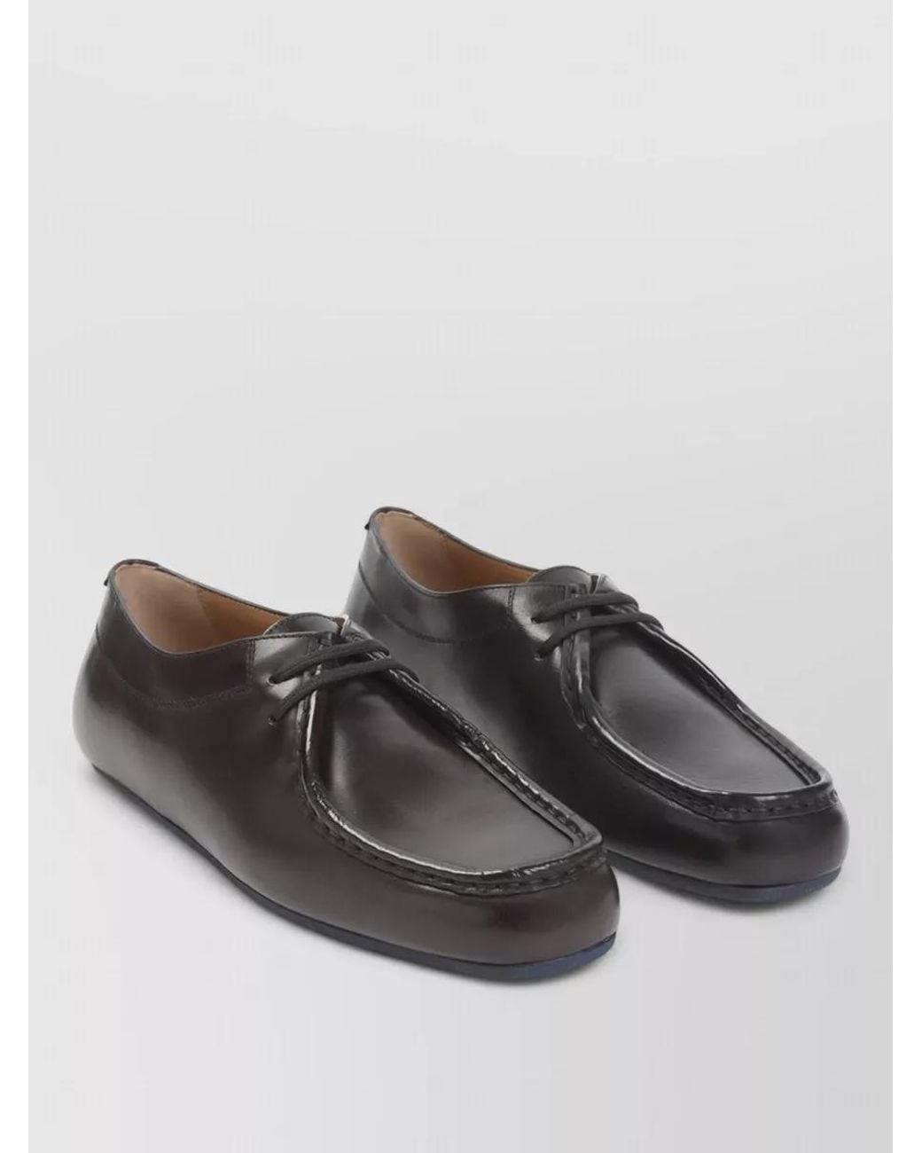 Jil Sander Gray Leather Lace-Up Derby Shoes for men