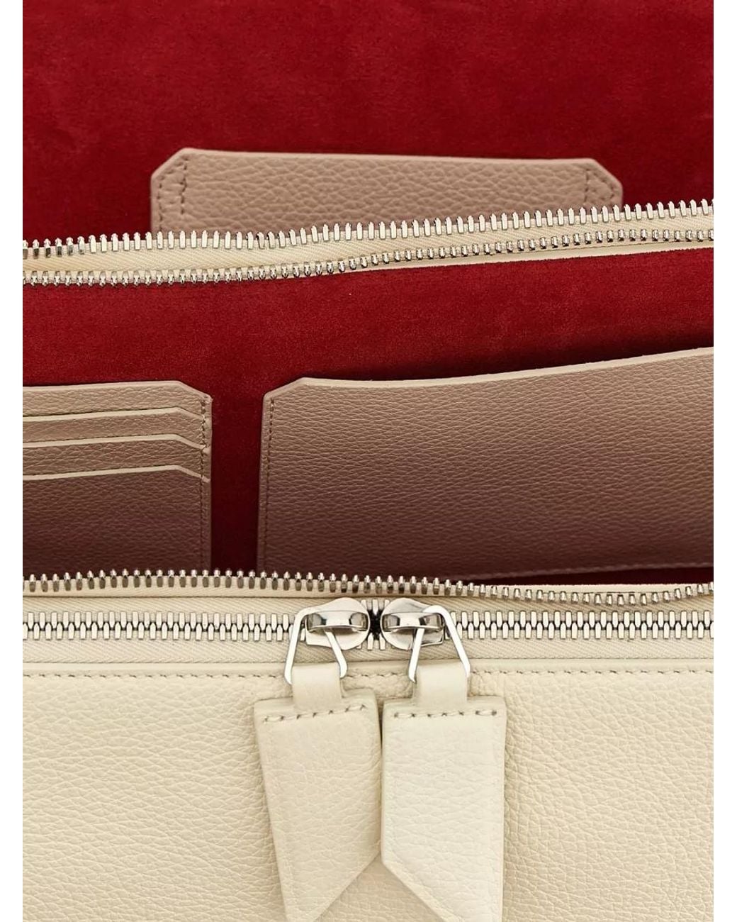 The Attico Natural Leather Clutch Bag