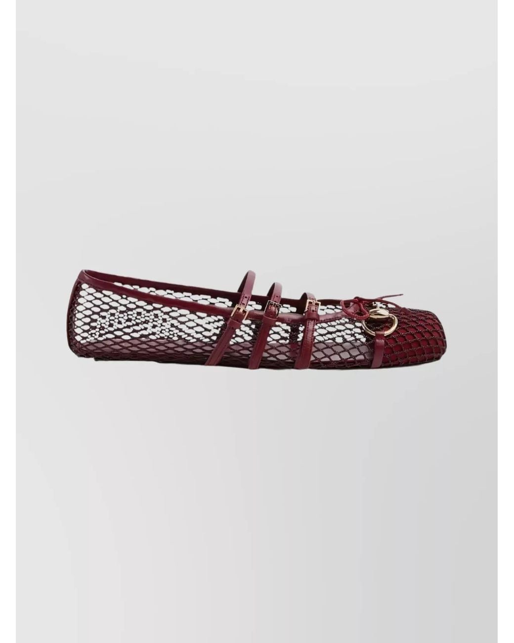 Gucci Multicolor Mesh Ballerina Flats